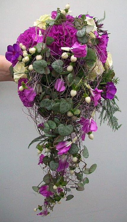 Brautbukett violett